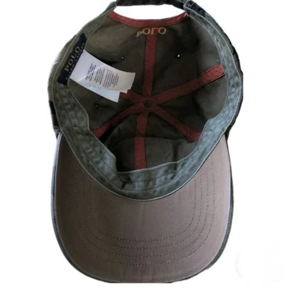 Polo Ralph Lauren Baseball Cap Varsity P Chenille Patch Mens OS Snapback - Picture 4 of 6